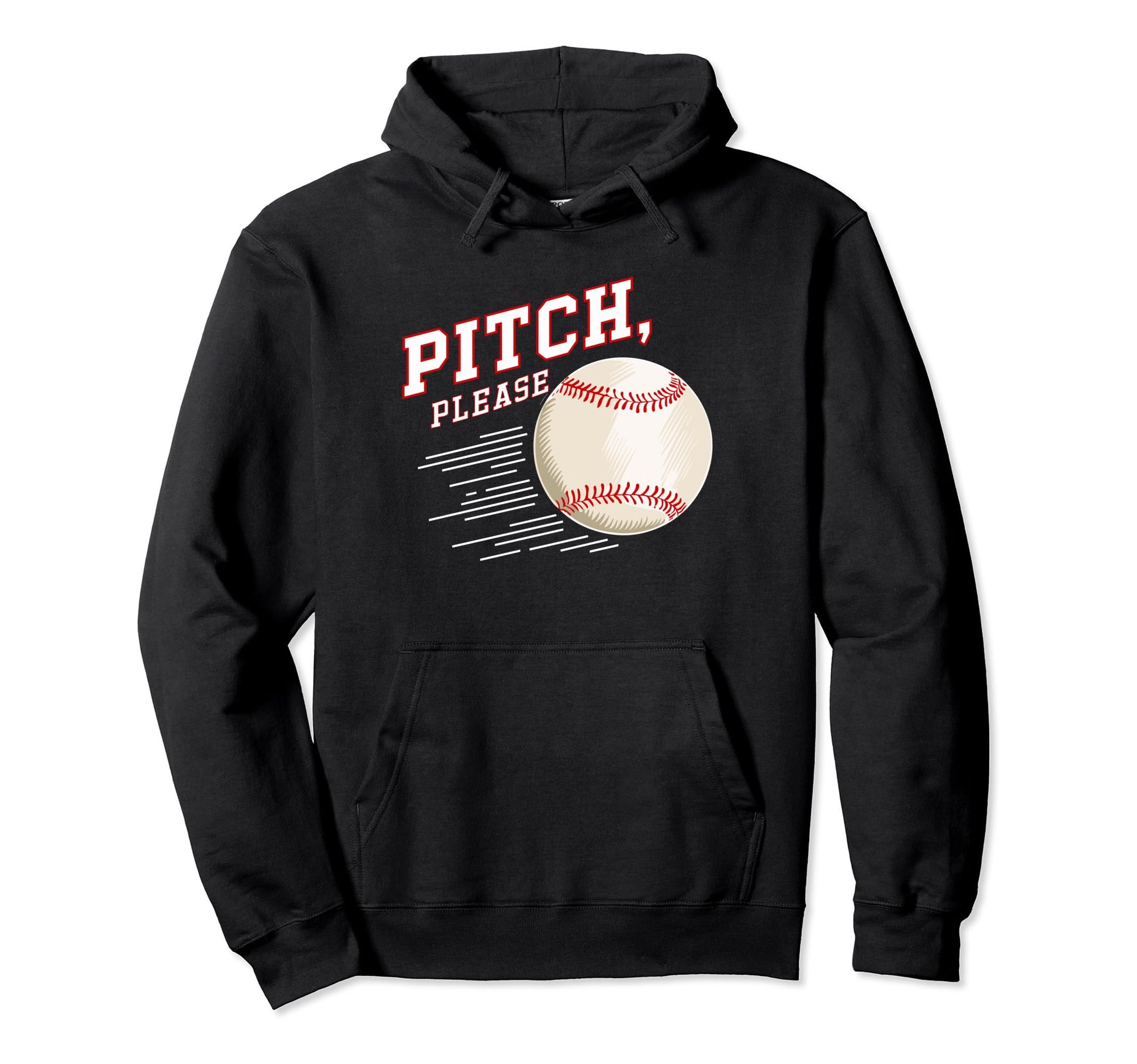 Pitching Baseball Player Pitch Please Hoodie - Minimalist Print Unisex - T-Shirt, Sweatshirt, Hoodie