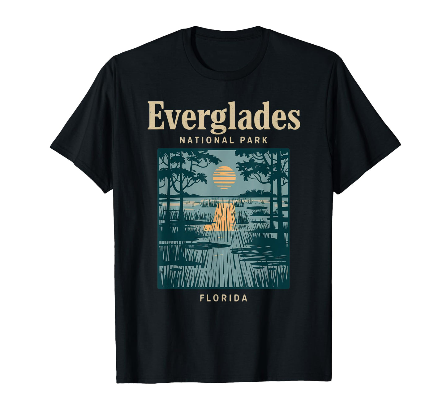 Everglades National Park Florida Sunset T-Shirt - Trendy Graphic for Adults - T-Shirt, Sweatshirt, Hoodie