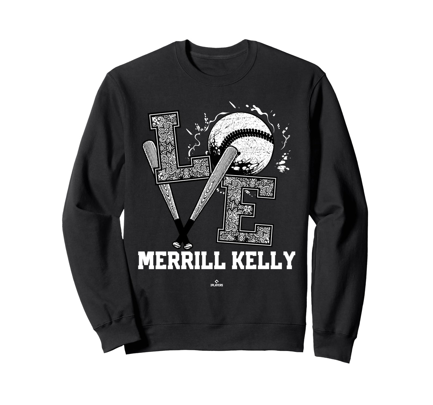 Distressed Baseball Love Merrill Sweatshirt - Streetwear Style Men Women - T-Shirt, Sweatshirt, Hoodie