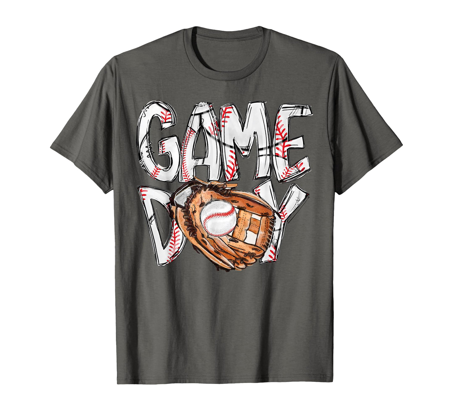 Game Day Baseball Softball Heart Love T-Shirt - Minimalist Print Unisex - T-Shirt, Sweatshirt, Hoodie
