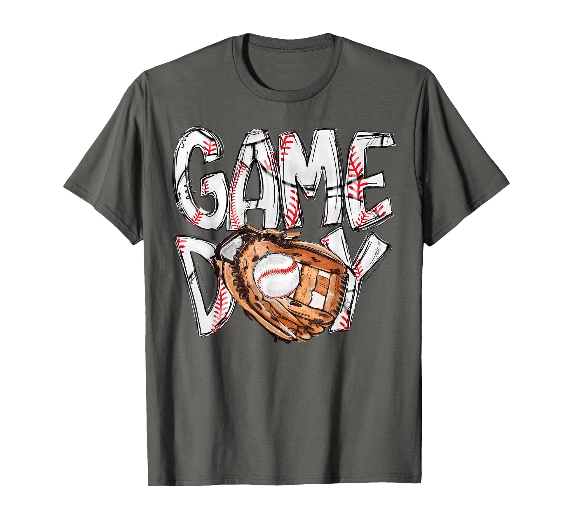 Game Day Baseball Softball Heart Love T-Shirt - Minimalist Print Unisex - T-Shirt, Sweatshirt, Hoodie