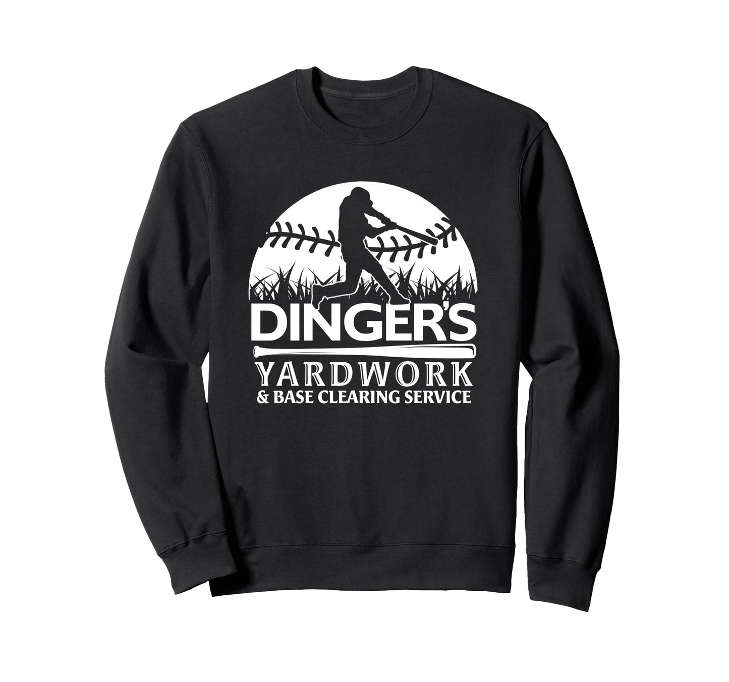 Dinger Yardwork Baseball Sweatshirt - Aesthetic Graphic for Adults - T-Shirt, Sweatshirt, Hoodie