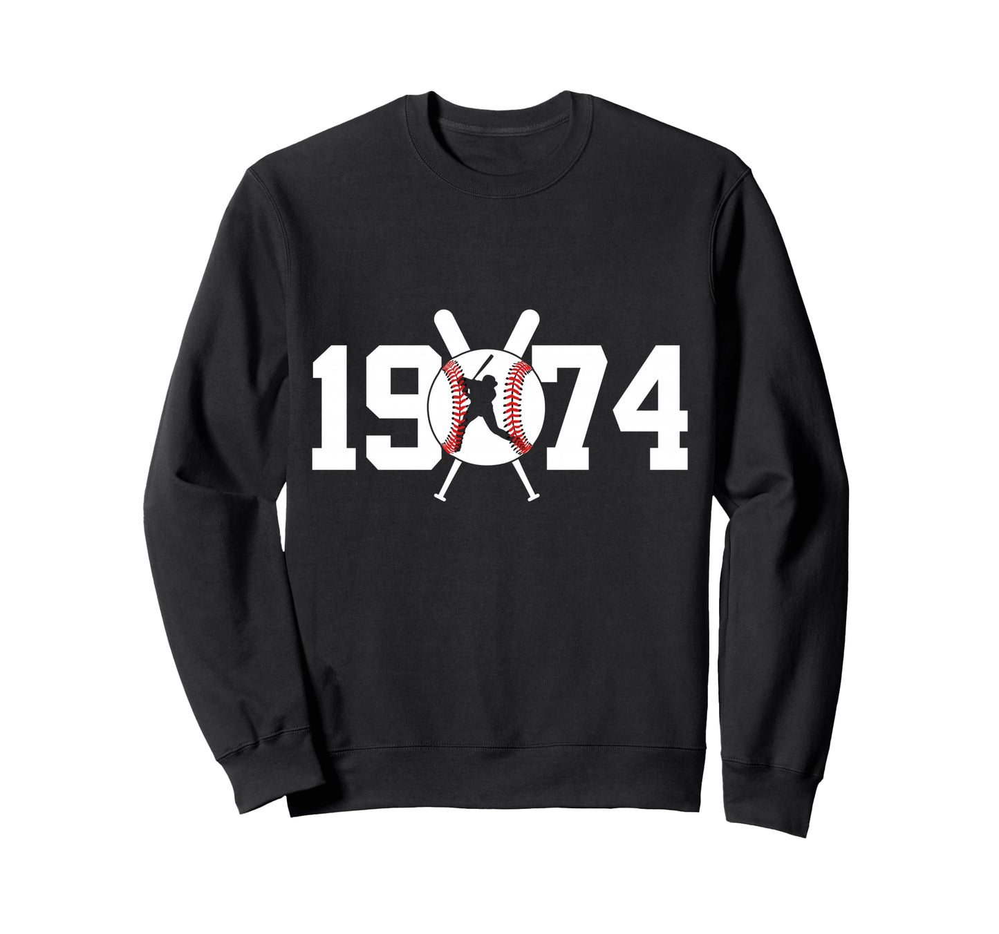 1974 Baseball 52Nd Birthday Sweatshirt - Streetwear Style Unisex - T-Shirt, Sweatshirt, Hoodie