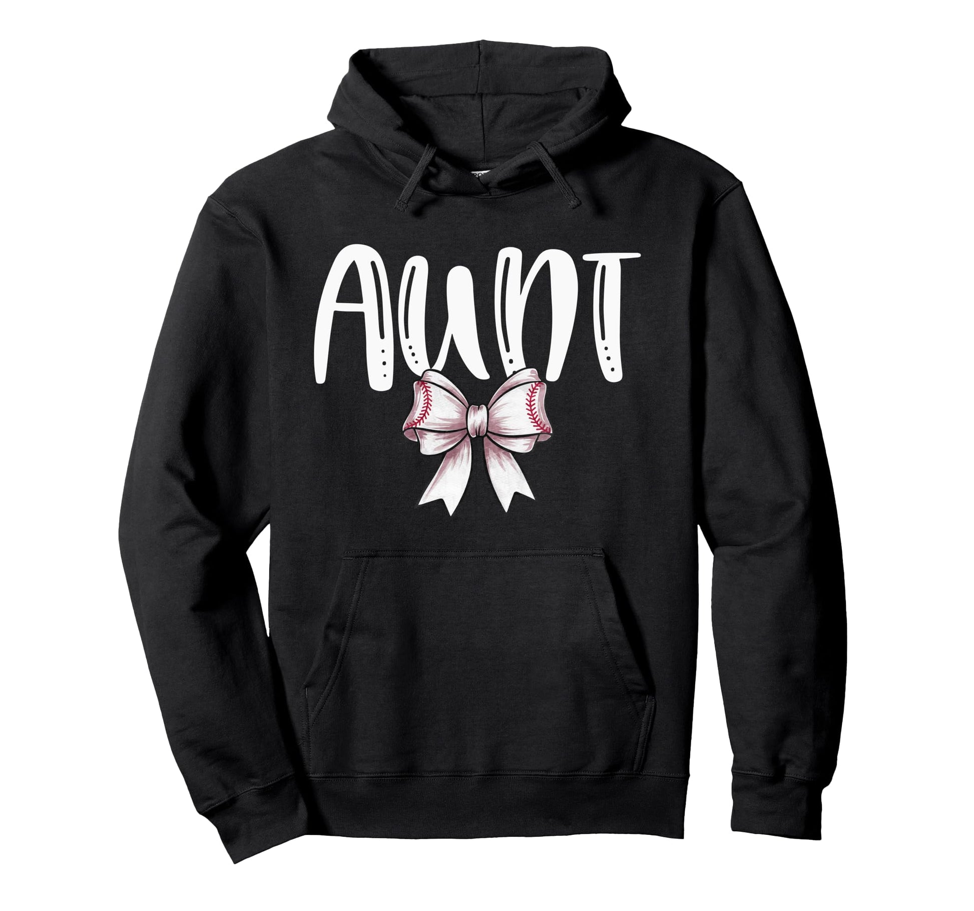 Coquette Baseball Aunt Spirit Hoodie - Graphic Print for Adults - T-Shirt, Sweatshirt, Hoodie