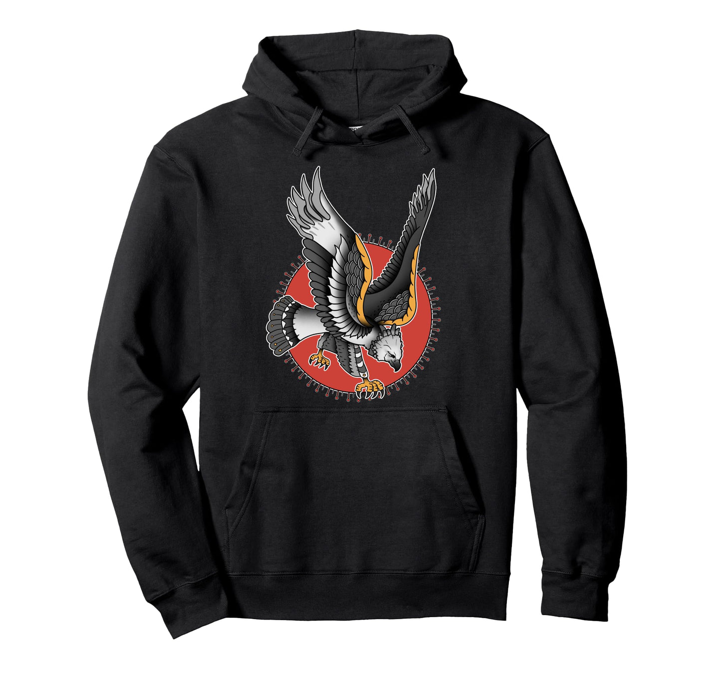 American Traditional Harpy Eagle Tattoo Hoodie - Streetwear Style Men Women - T-Shirt, Sweatshirt, Hoodie