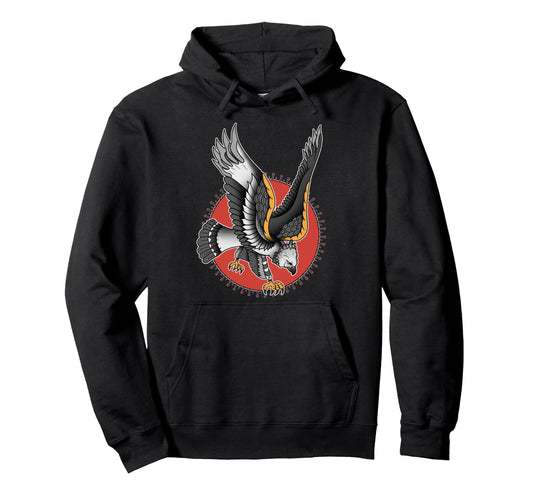 American Traditional Harpy Eagle Tattoo Hoodie - Streetwear Style Men Women - T-Shirt, Sweatshirt, Hoodie