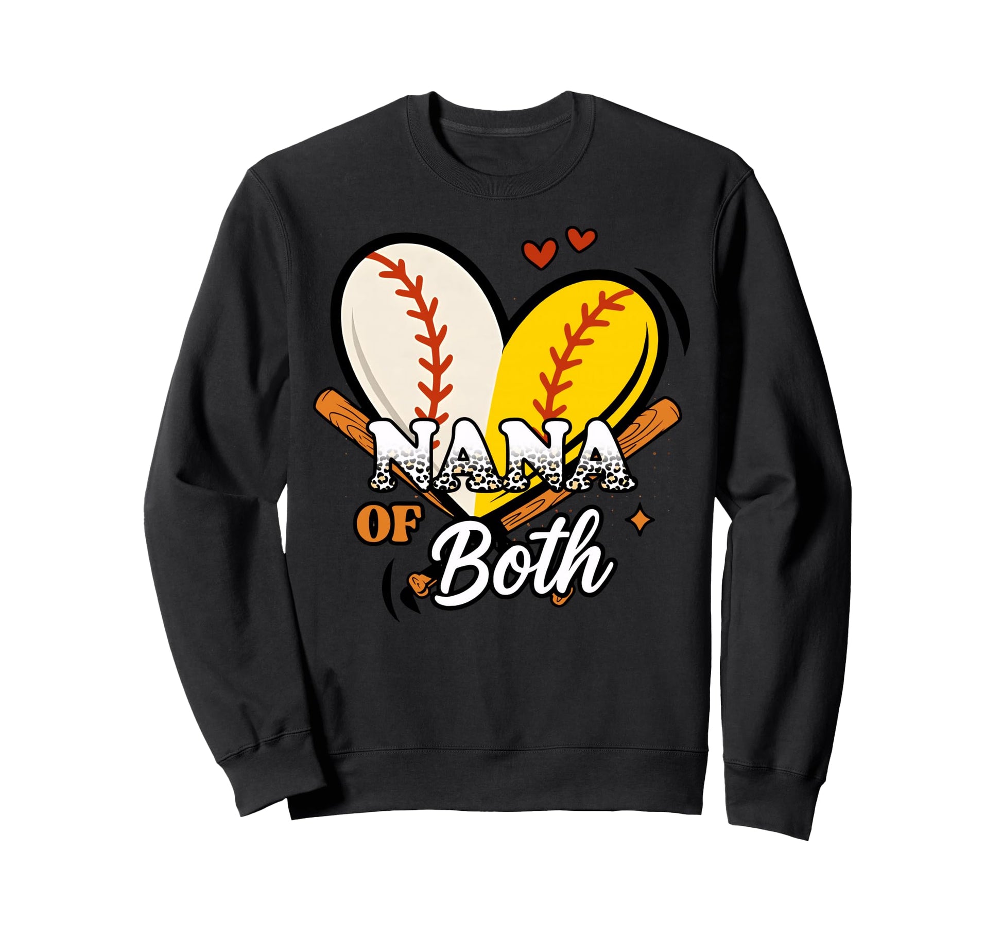 Nana Both Baseball Softball Game Day Sweatshirt - Streetwear Style Unisex - T-Shirt, Sweatshirt, Hoodie