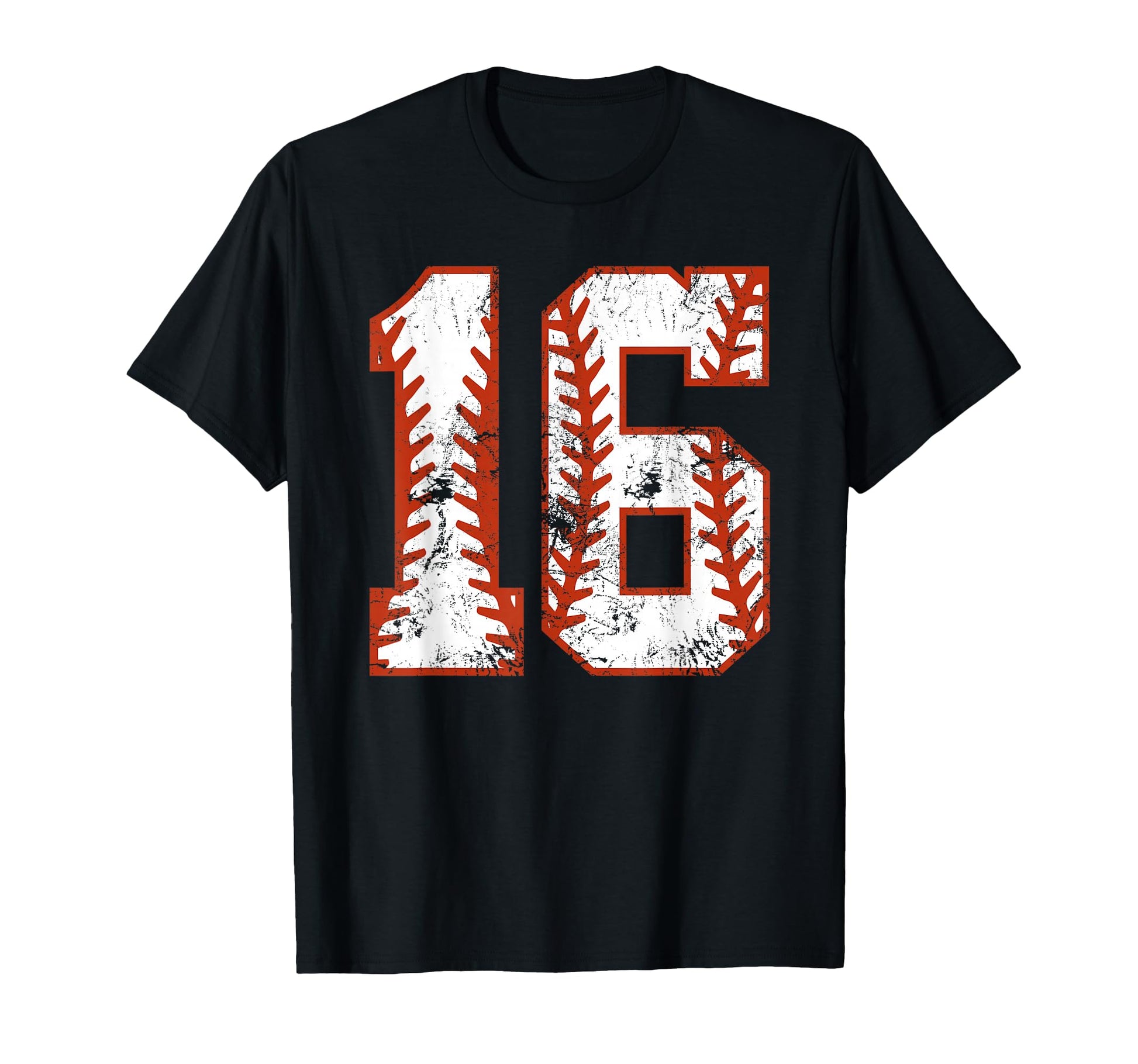 16Th Birthday Baseball Sixteen 16 Year T-Shirt - Aesthetic Graphic Unisex - T-Shirt, Sweatshirt, Hoodie