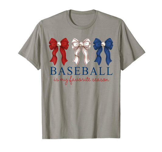Baseball Is My Favorite Season Coquette T-Shirt - Unique Graphic Unisex - T-Shirt, Sweatshirt, Hoodie