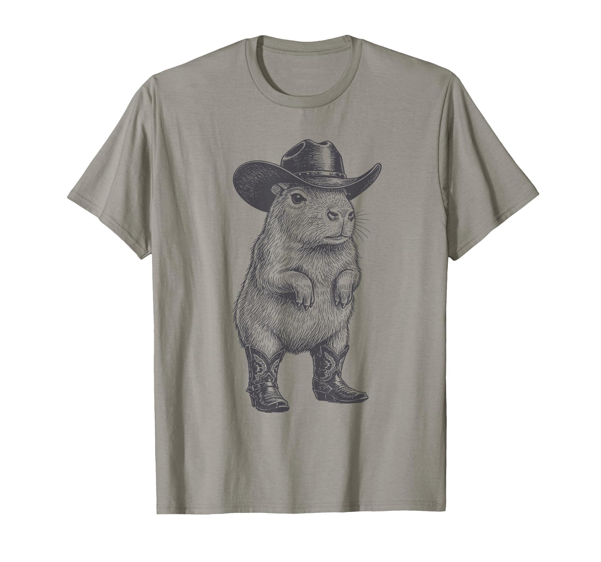 Capybara Cowboy Cowgirl Capybara Western T-Shirt - Unique Graphic Unisex - T-Shirt, Sweatshirt, Hoodie