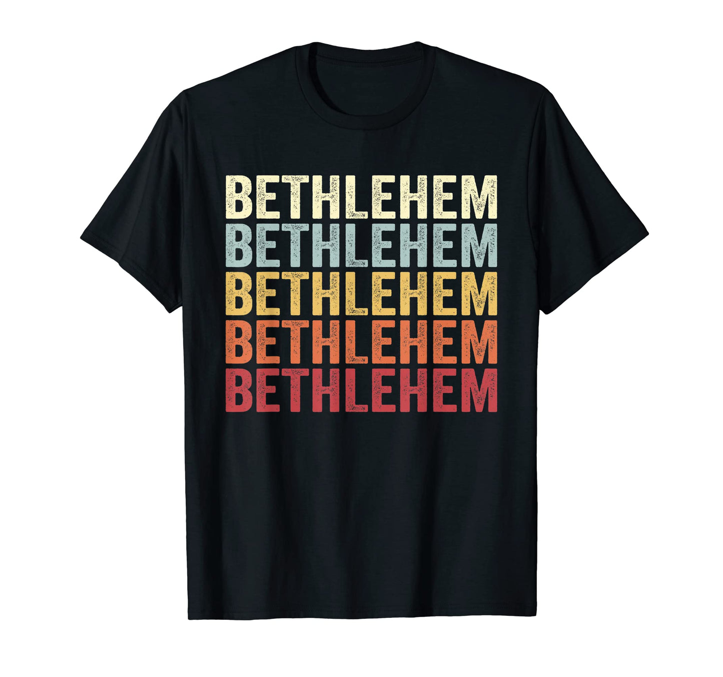 Bethlehem West Virginia Bethlehem Wv Text T-Shirt - Custom Art Print Unisex - T-Shirt, Sweatshirt, Hoodie