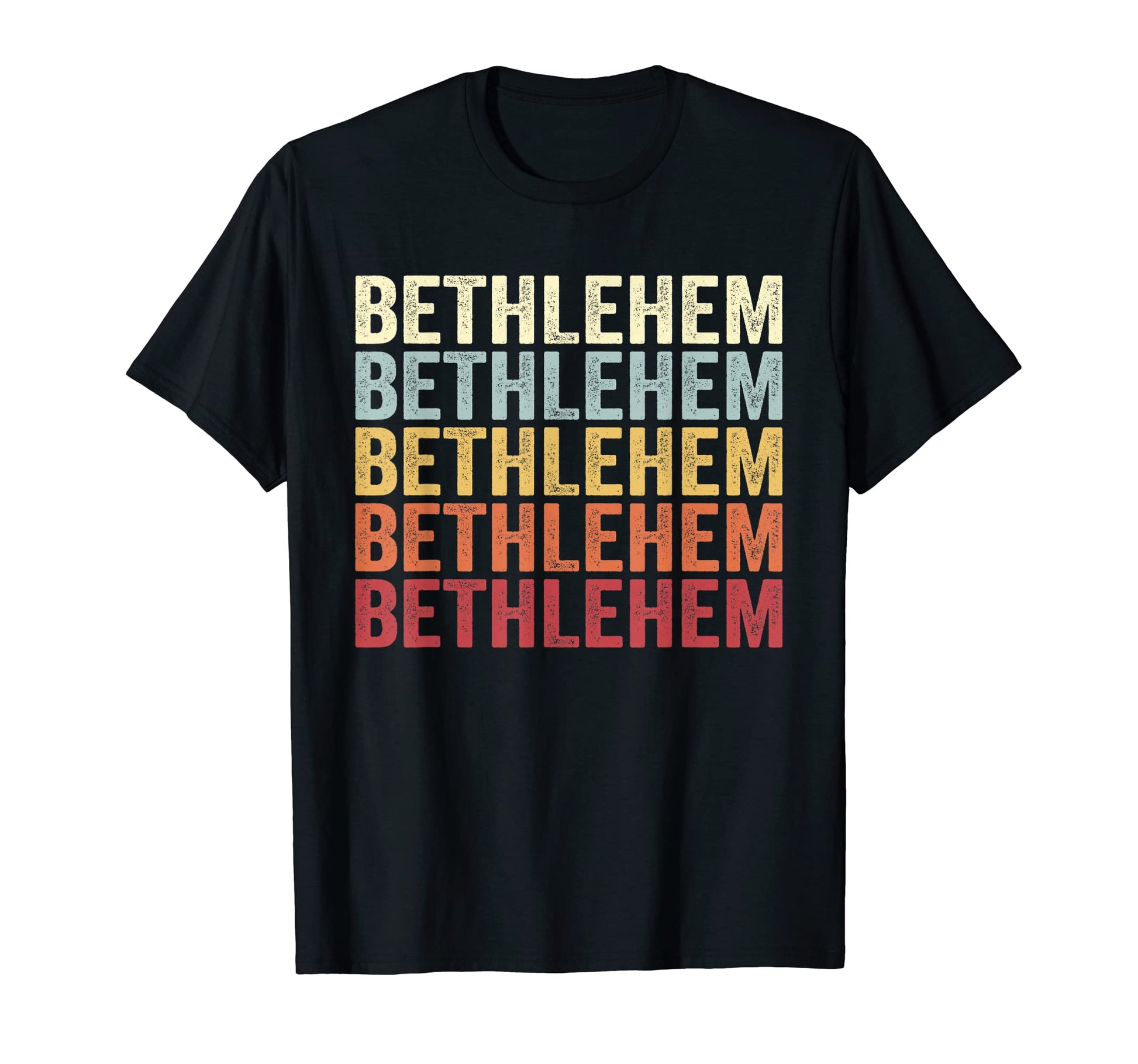 Bethlehem West Virginia Bethlehem Wv Text T-Shirt - Custom Art Print Unisex - T-Shirt, Sweatshirt, Hoodie