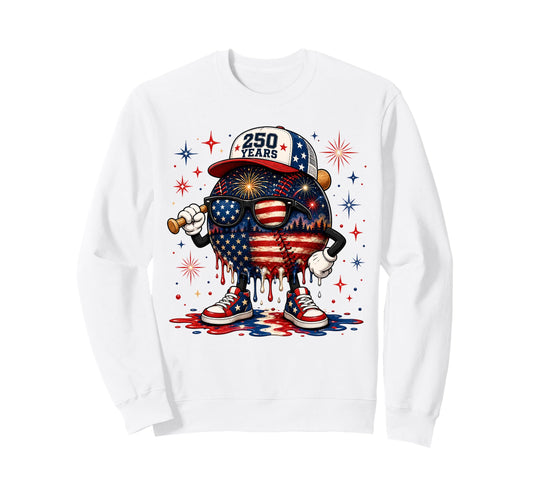 Americas 250Th Anniversary Patriotic Sweatshirt - Trendy Graphic Men Women - T-Shirt, Sweatshirt, Hoodie