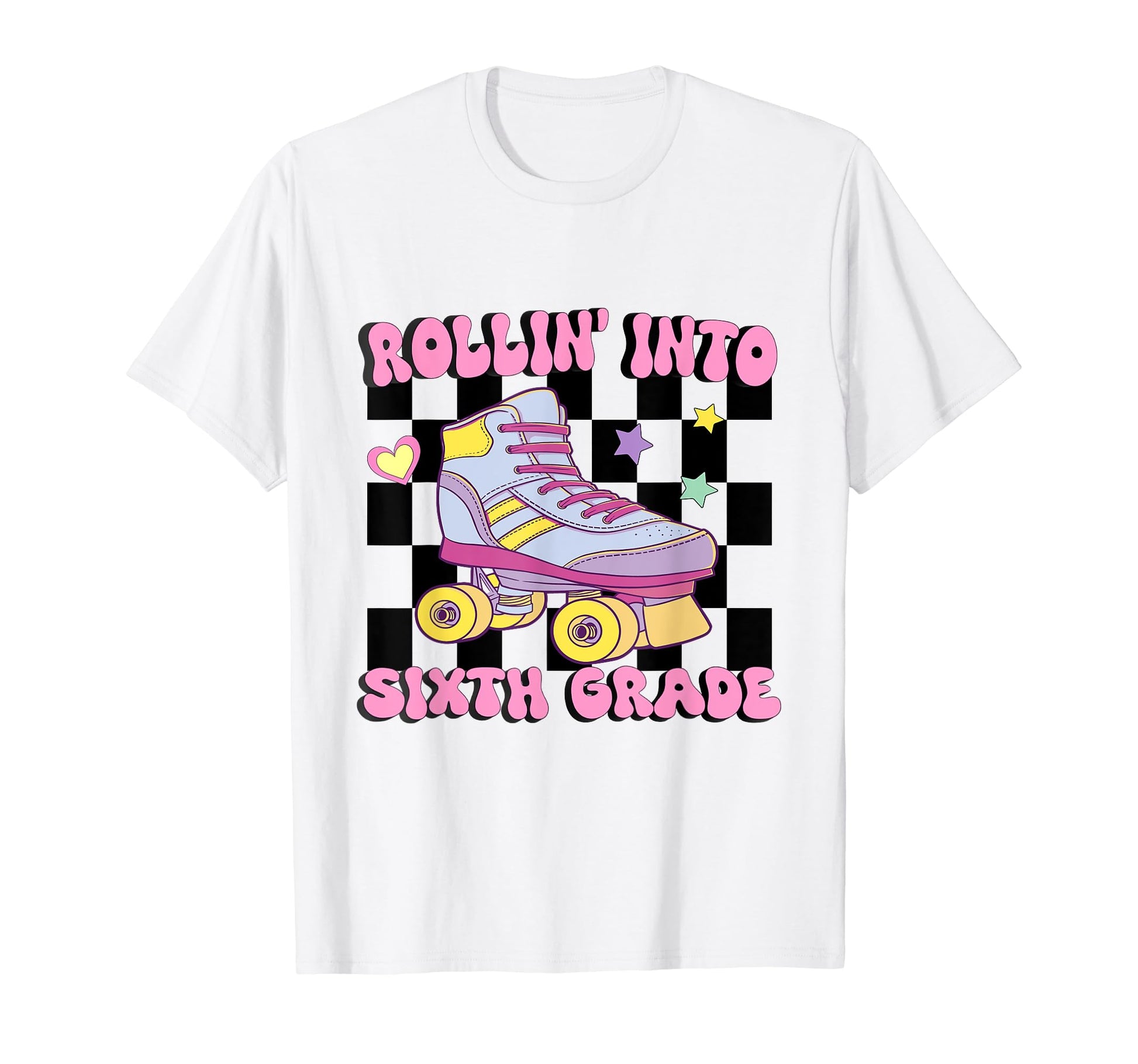 Rolling Into Sixth Grade Roller T-Shirt - Aesthetic Graphic Men Women - T-Shirt, Sweatshirt, Hoodie