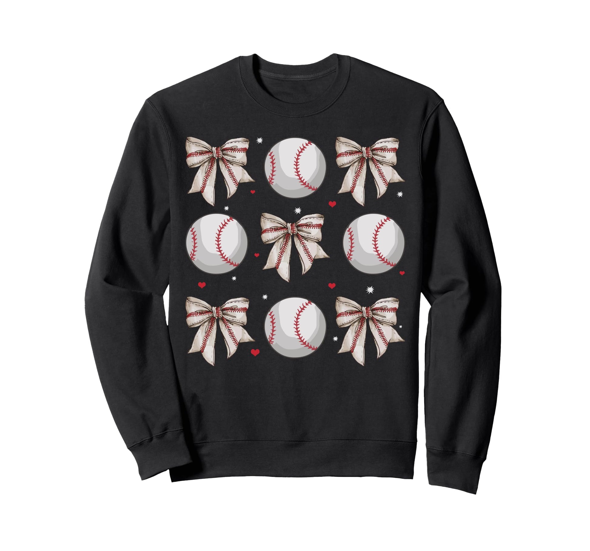 Coquette Bow Baseball Mom Game Day Sweatshirt - Unique Graphic Unisex - T-Shirt, Sweatshirt, Hoodie