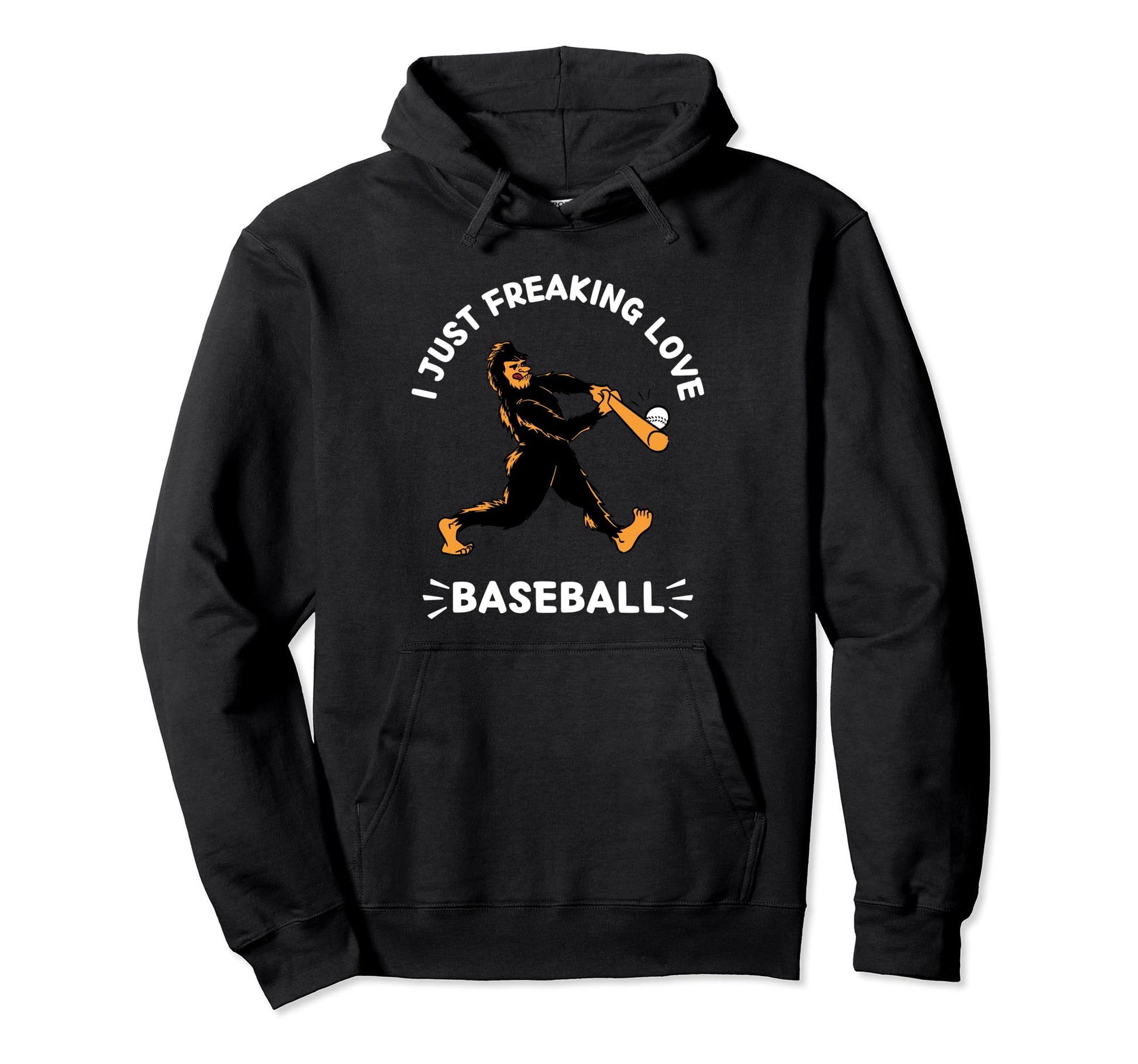 Kawaii Bigfoot I Just Freaking Love Hoodie - Fun Novelty Design for Adults - T-Shirt, Sweatshirt, Hoodie
