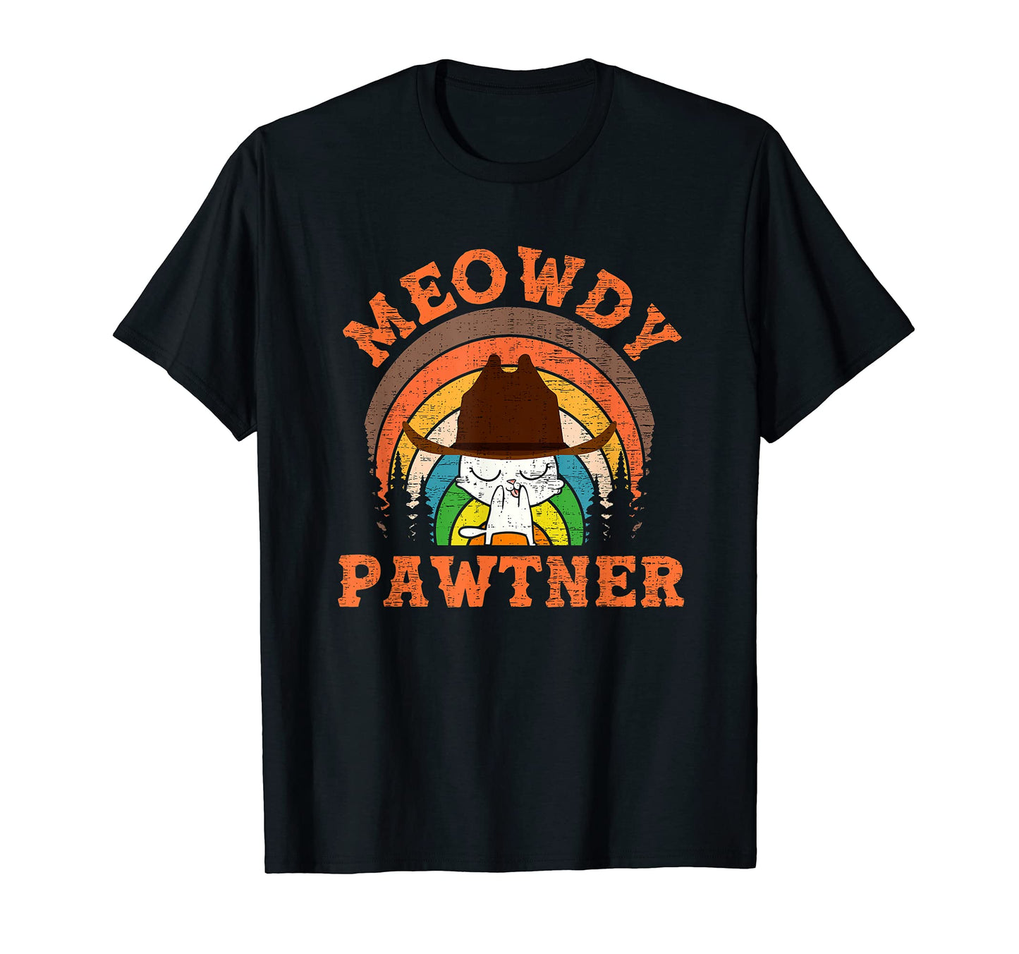 Meowdy Pawtner Funny Western Cowboy T-Shirt - Aesthetic Graphic Men Women - T-Shirt, Sweatshirt, Hoodie