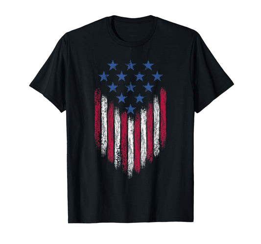American Flag Stars And Stripes Usa T-Shirt - Novelty Apparel Unisex - T-Shirt, Sweatshirt, Hoodie