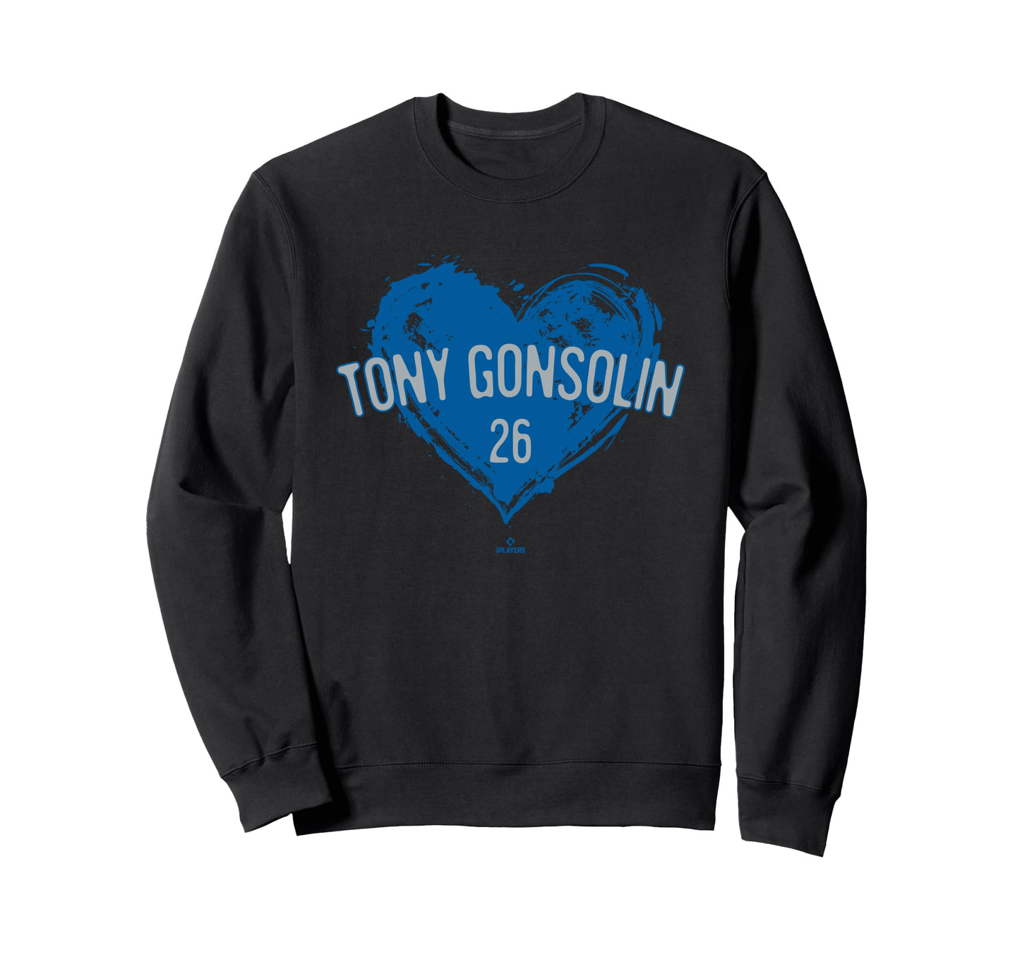 Distressed Heart Tony Gonsolin Sweatshirt - Aesthetic Graphic Men Women - T-Shirt, Sweatshirt, Hoodie