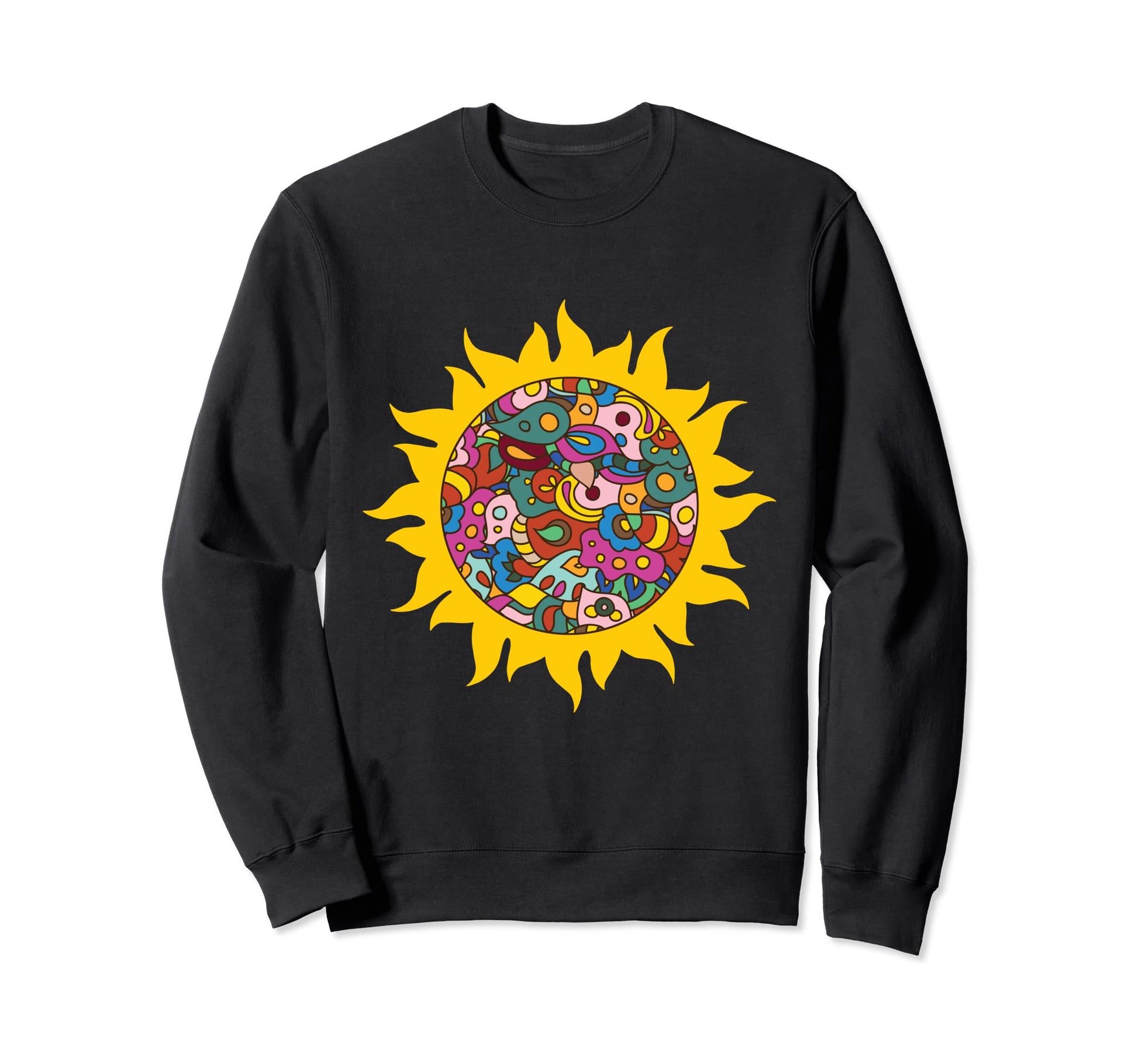 Fun Brightly Colored Sweatshirt - Casual Everyday Wear Men Women - T-Shirt, Sweatshirt, Hoodie