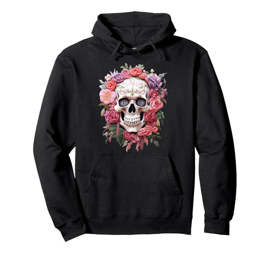 Aesthetic Streetwear Skull Hoodie - Graphic Print Unisex - T-Shirt, Sweatshirt, Hoodie
