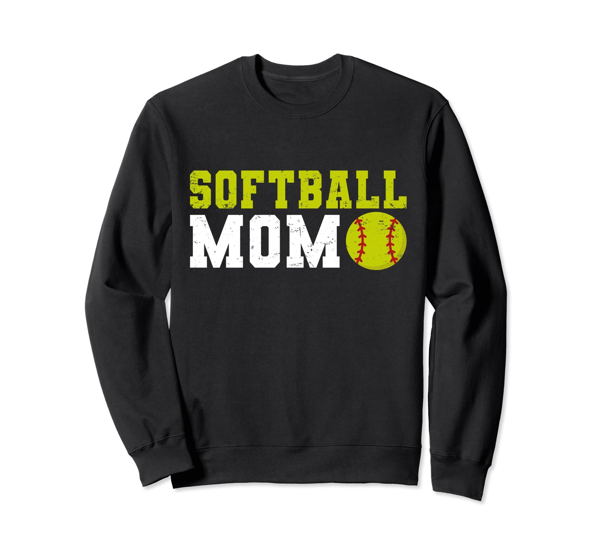 Softball Mom Baseball Love Softball Sweatshirt - Unique Graphic Men Women - T-Shirt, Sweatshirt, Hoodie