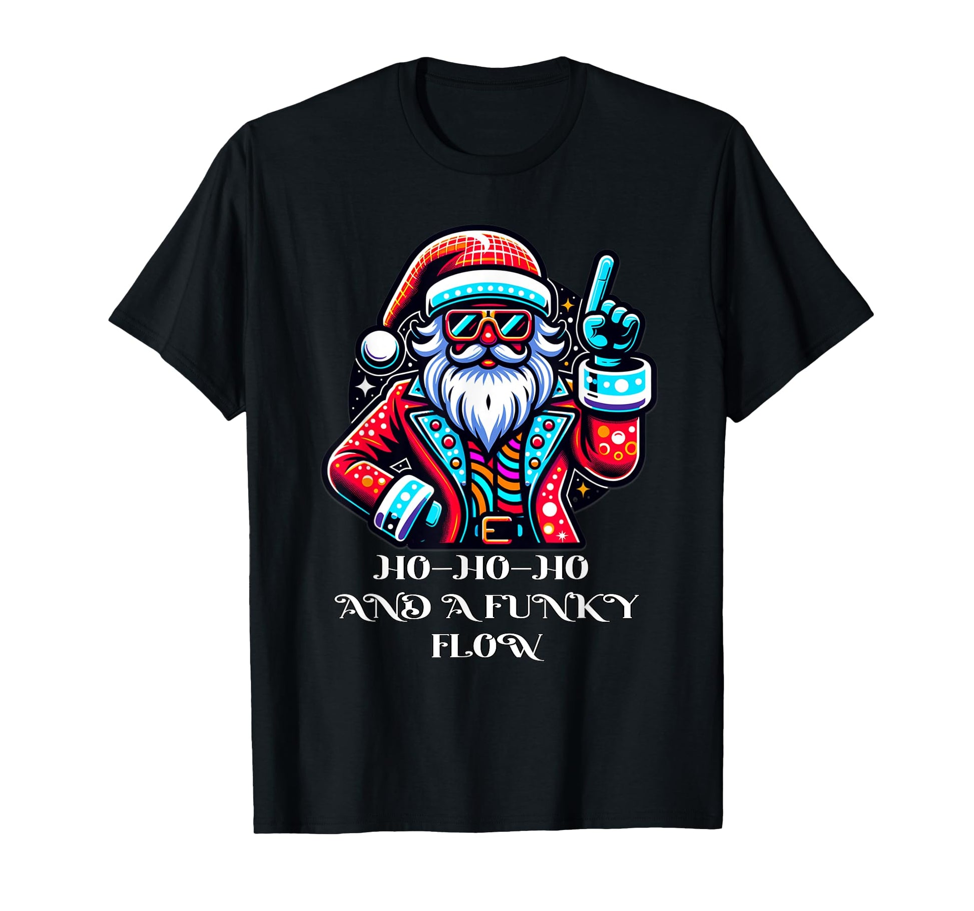 Santas Disco Fever Groovy Holiday T-Shirt - Novelty Apparel Unisex - T-Shirt, Sweatshirt, Hoodie