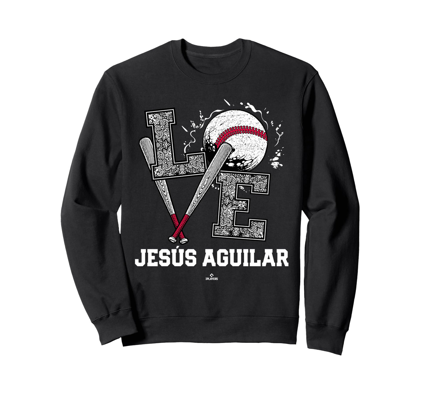 Distressed Baseball Love Jes S Sweatshirt - Graphic Print for Adults - T-Shirt, Sweatshirt, Hoodie