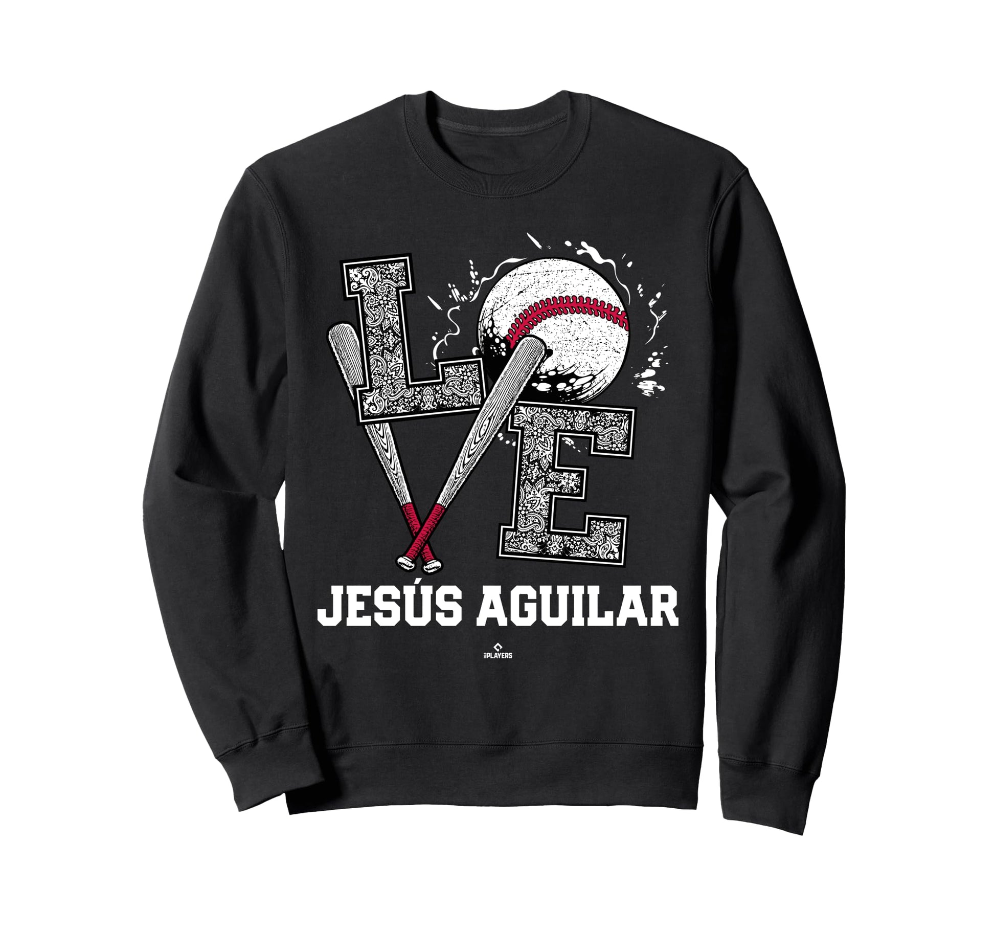 Distressed Baseball Love Jes S Sweatshirt - Graphic Print for Adults - T-Shirt, Sweatshirt, Hoodie