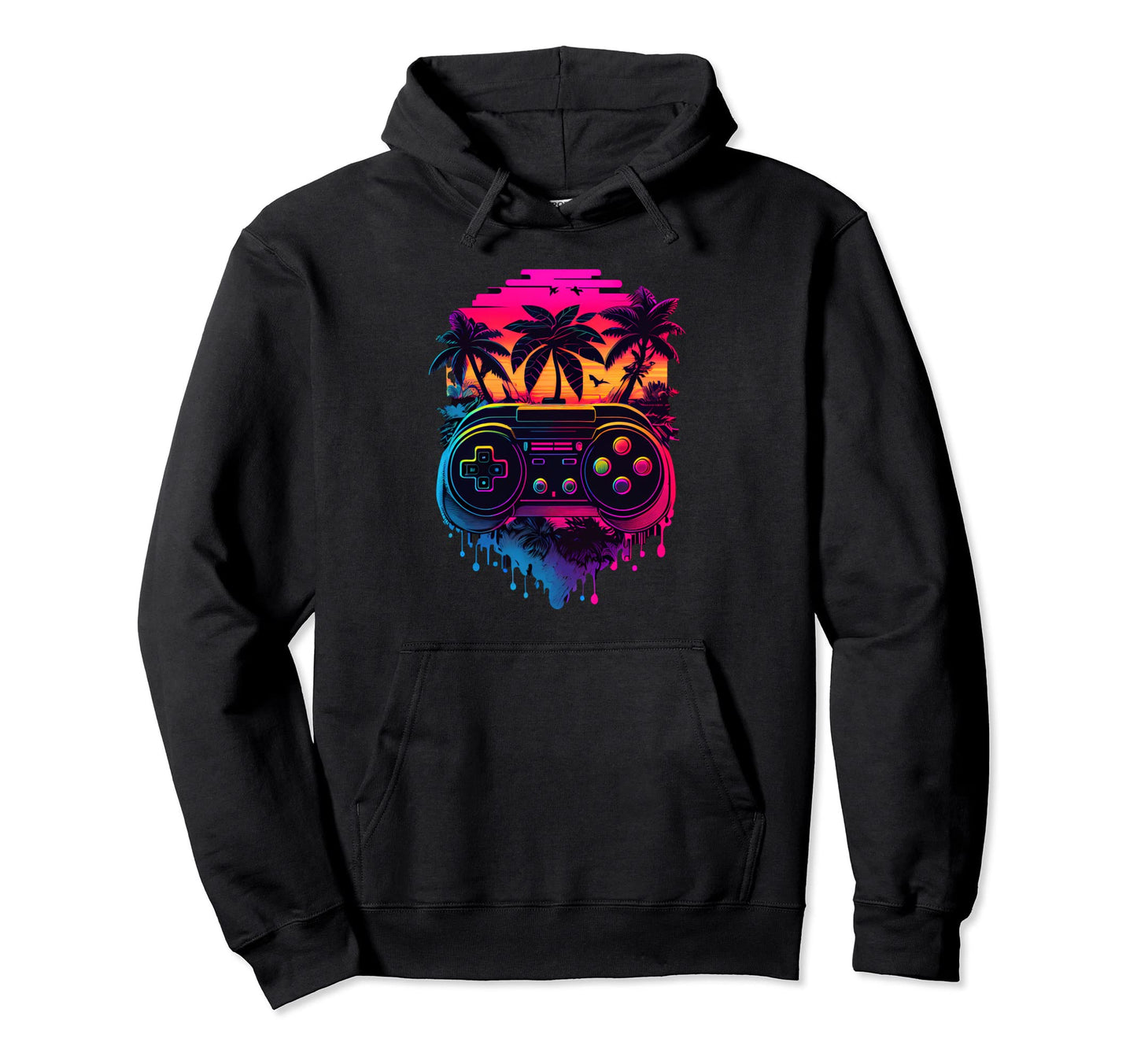 Synthwave Retrowave Video Game Hoodie - Aesthetic Graphic for Adults - T-Shirt, Sweatshirt, Hoodie