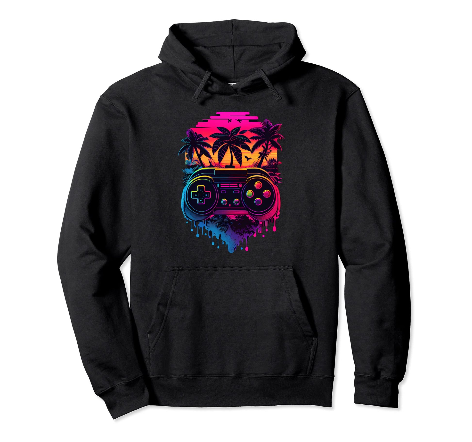Synthwave Retrowave Video Game Hoodie - Aesthetic Graphic for Adults - T-Shirt, Sweatshirt, Hoodie