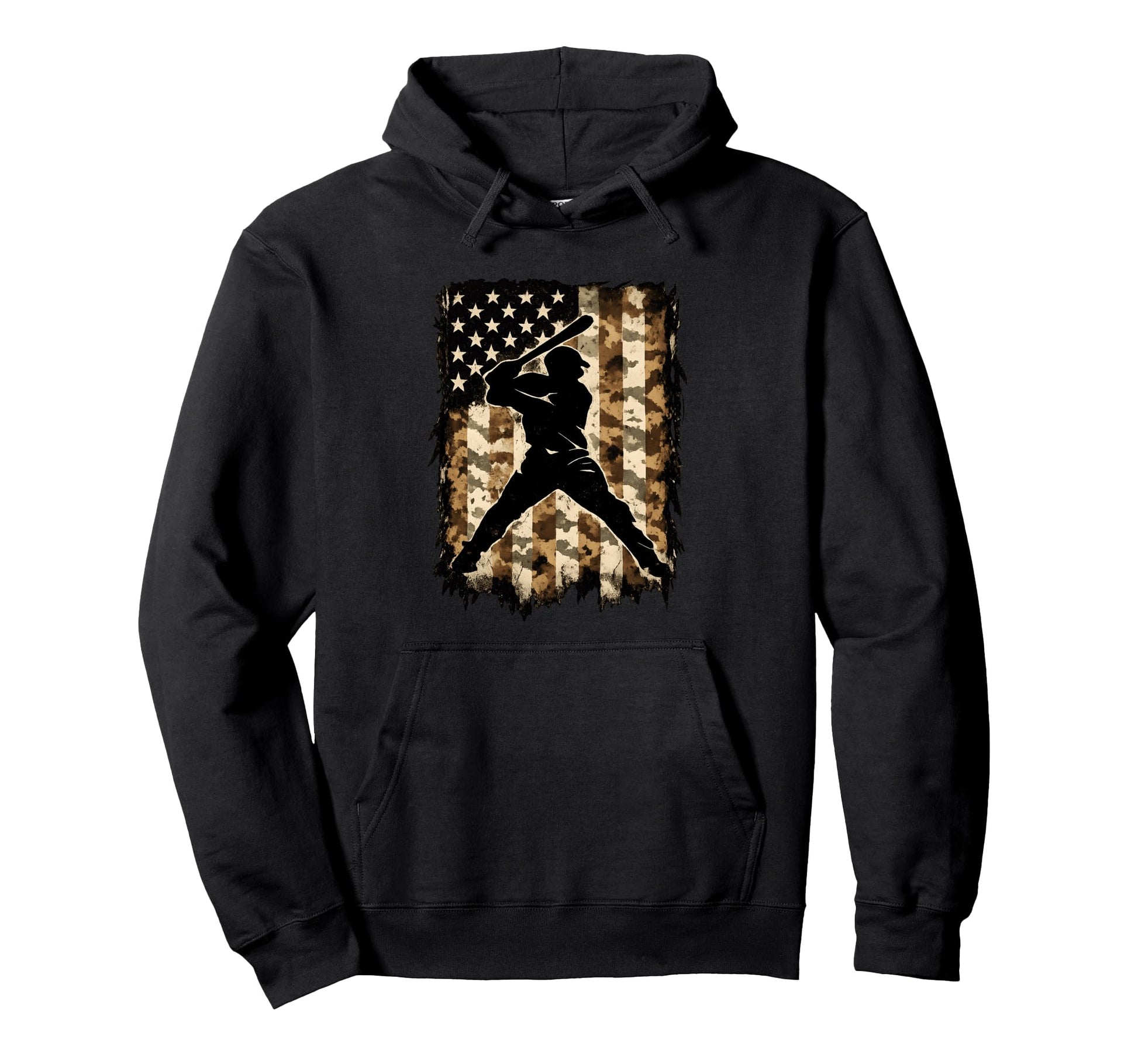 Baseball Drip Ice Cream Patriotic Camo Hoodie - Streetwear Style Men Women - T-Shirt, Sweatshirt, Hoodie