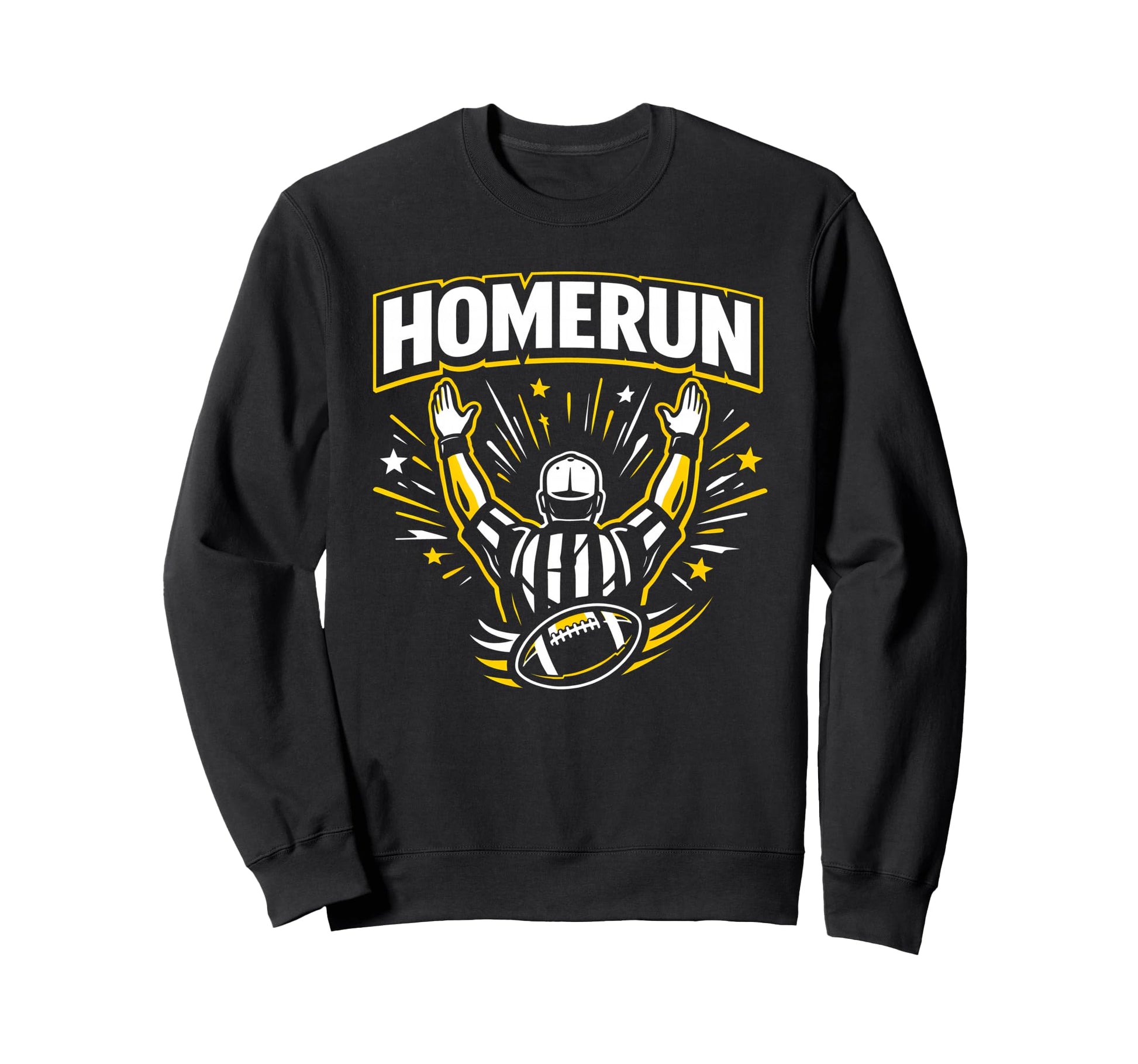 Funny Football Referee Touchdown Sweatshirt - Minimalist Print for Adults - T-Shirt, Sweatshirt, Hoodie