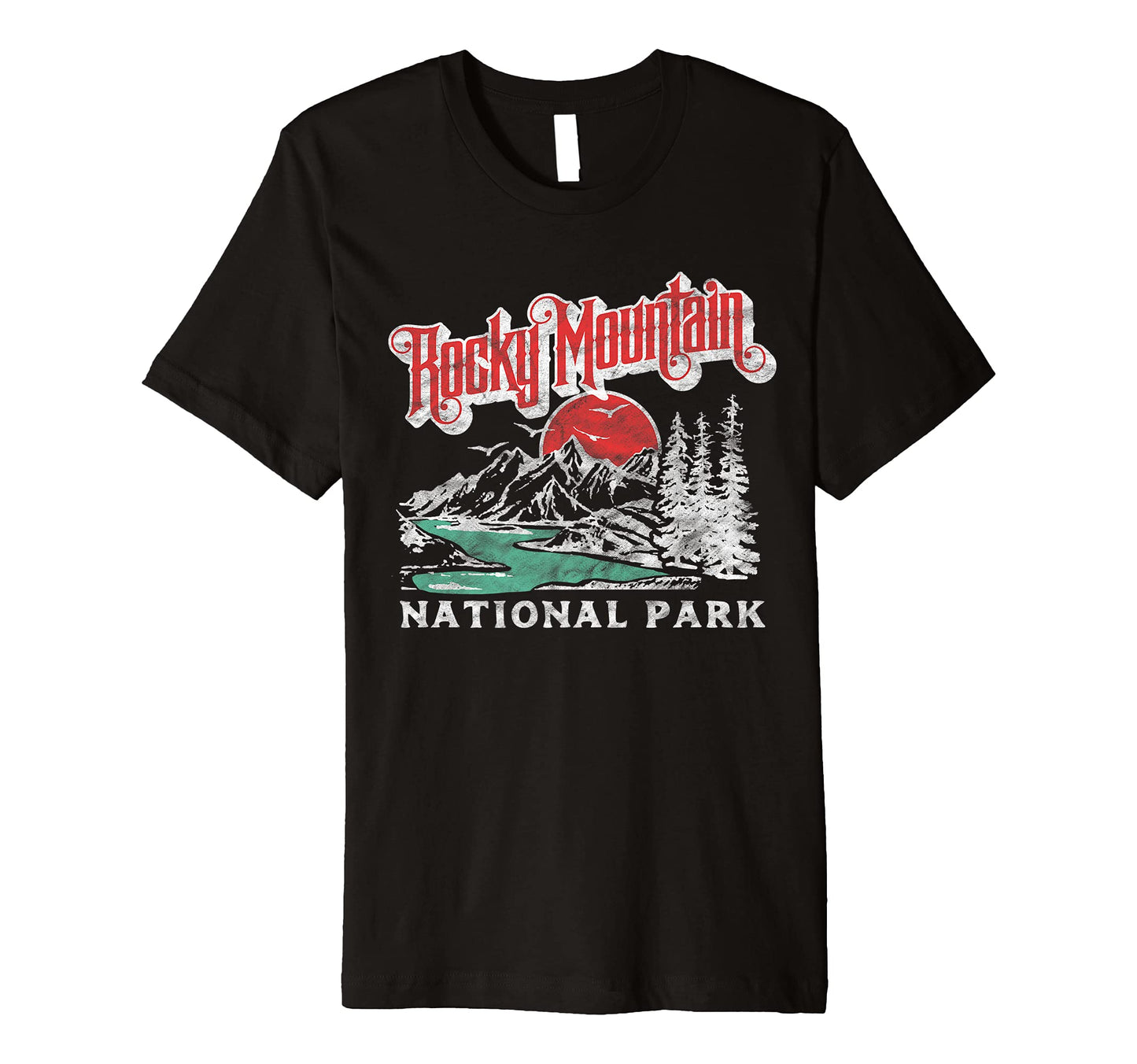 Rocky Mountain National Park 80S T-Shirt - Novelty Apparel for Adults - T-Shirt, Sweatshirt, Hoodie