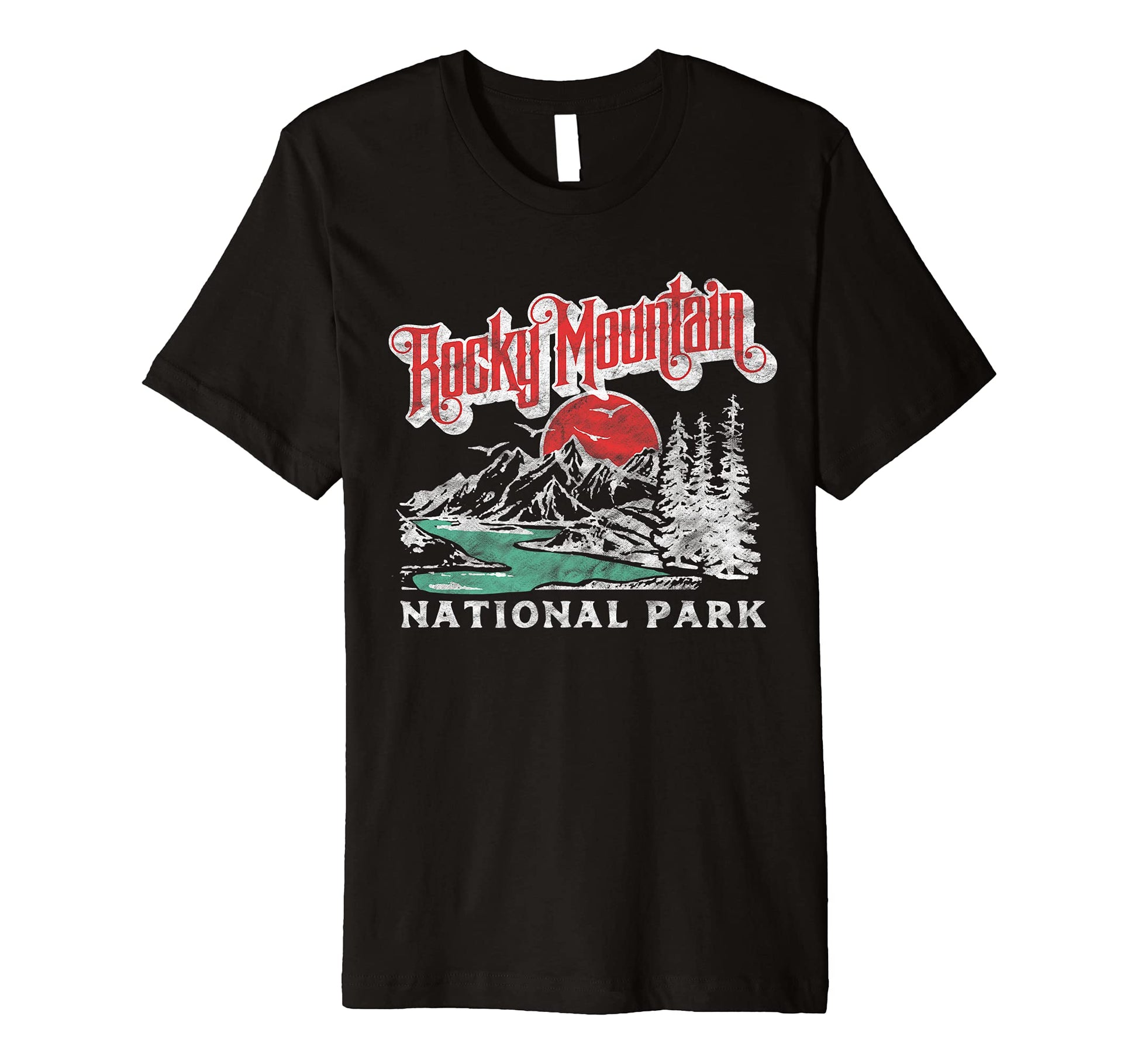 Rocky Mountain National Park 80S T-Shirt - Novelty Apparel for Adults - T-Shirt, Sweatshirt, Hoodie
