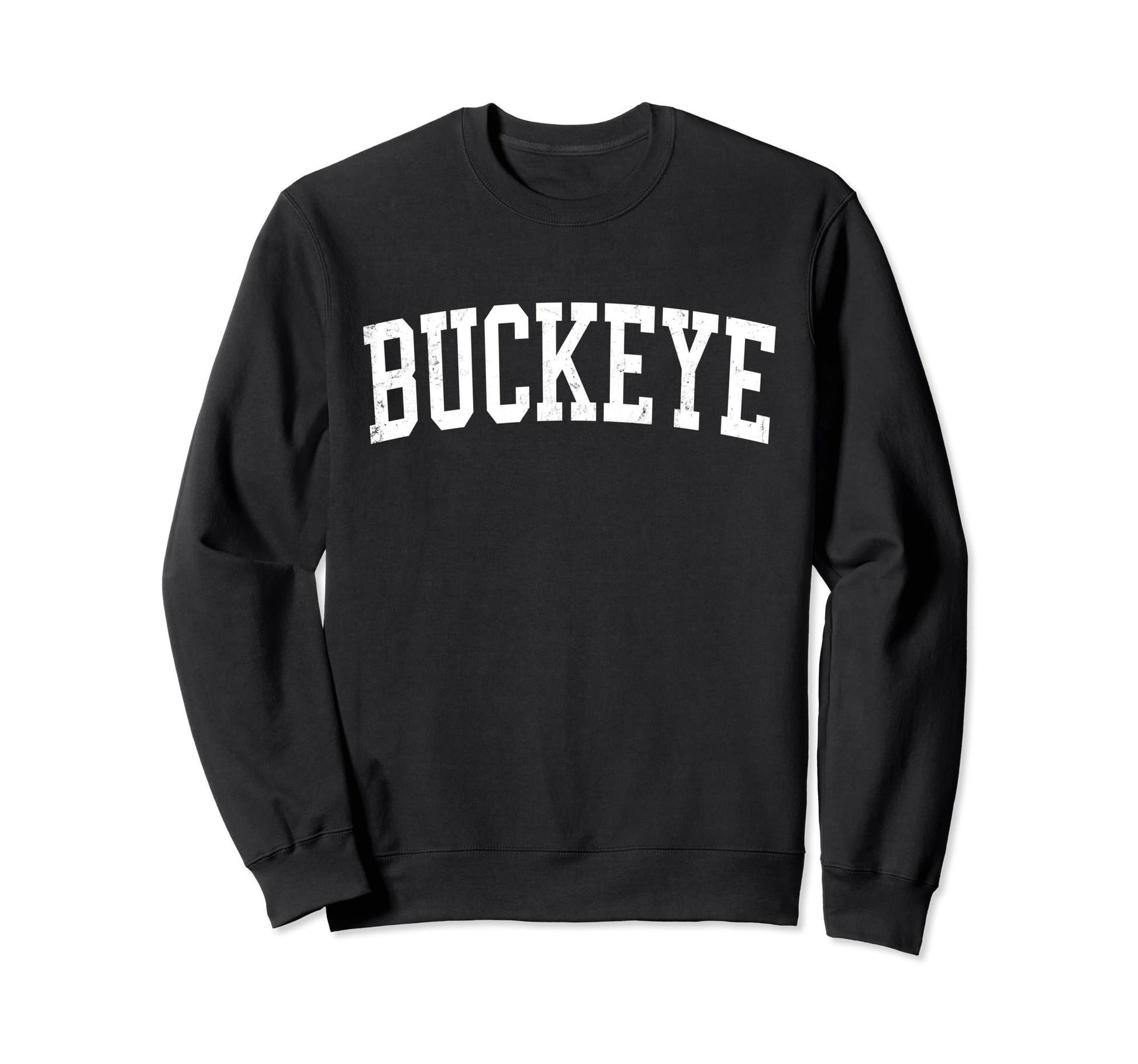 Buckeye Az Distressed White Varsity Sweatshirt - Streetwear Style Unisex - T-Shirt, Sweatshirt, Hoodie