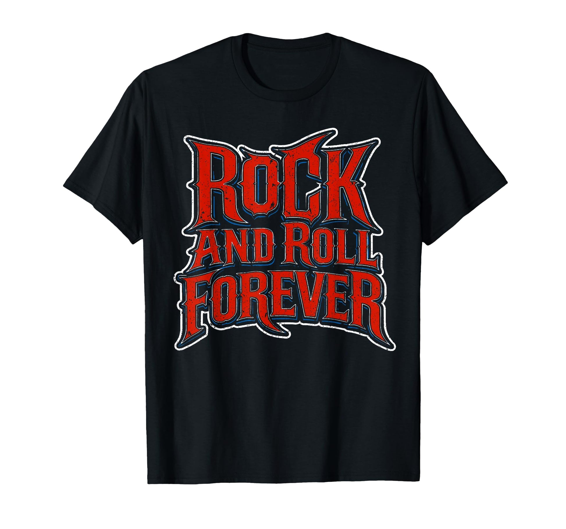 Rock And Roll Forever Rock Music Heavy T-Shirt - Trendy Graphic for Adults - T-Shirt, Sweatshirt, Hoodie