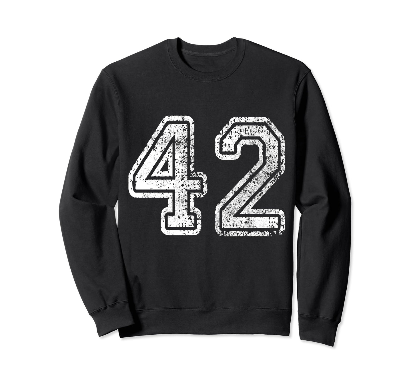 Jersey Number 42 Birthday Forty Sweatshirt - Fun Novelty Design for Adults - T-Shirt, Sweatshirt, Hoodie
