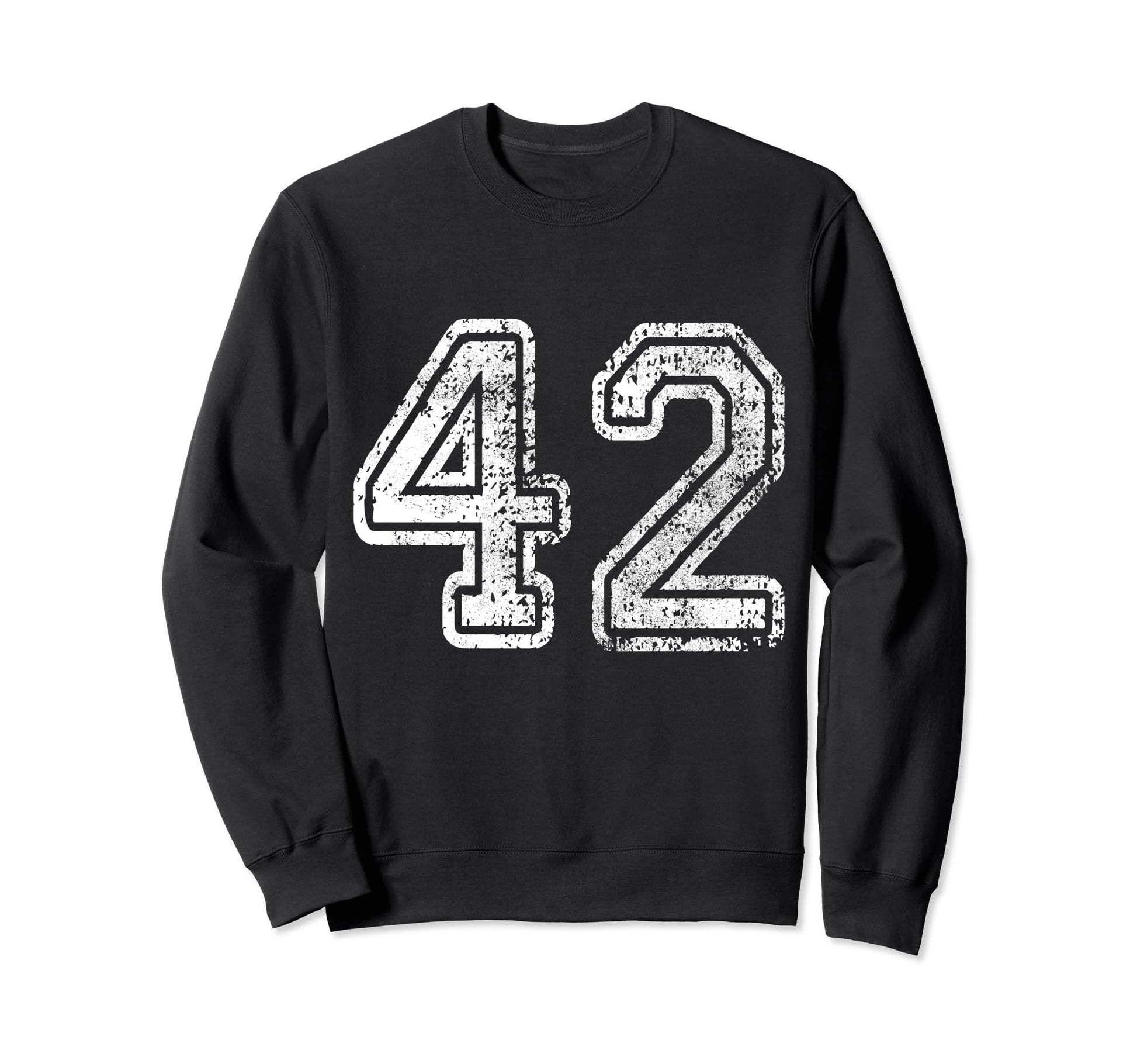 Jersey Number 42 Birthday Forty Sweatshirt - Fun Novelty Design for Adults - T-Shirt, Sweatshirt, Hoodie