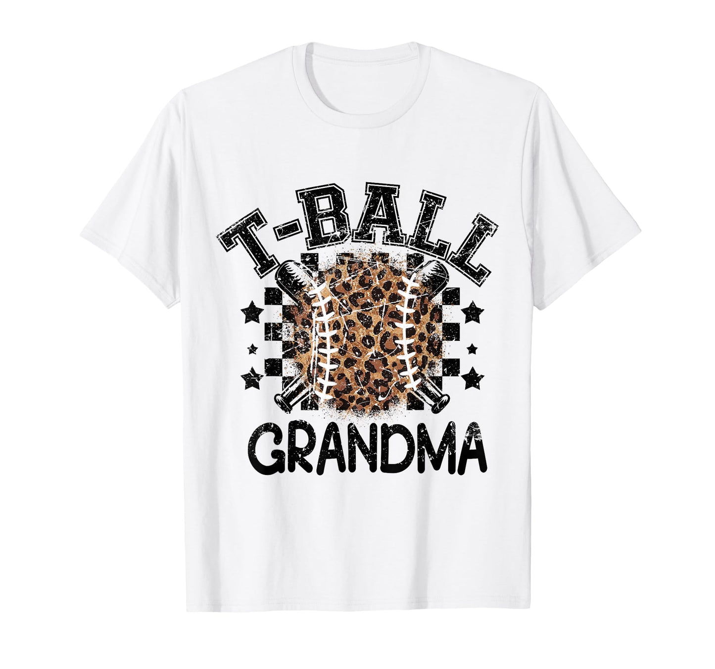 T Ball Grandma Leopard Cheetah T-Shirt - Custom Art Print for Adults - T-Shirt, Sweatshirt, Hoodie