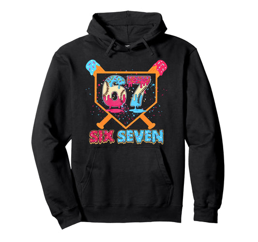 Baseball Drip Number 67 Player Or Hoodie - Custom Art Print for Adults - T-Shirt, Sweatshirt, Hoodie