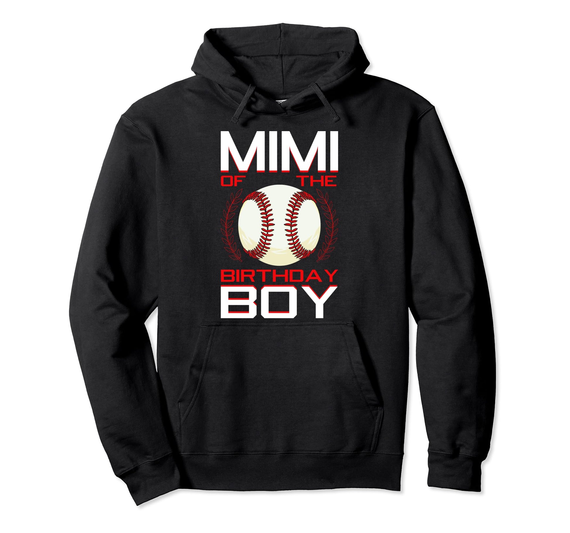 Mimi Birthday Baseball Theme Bday Party Hoodie - Novelty Apparel Unisex - T-Shirt, Sweatshirt, Hoodie