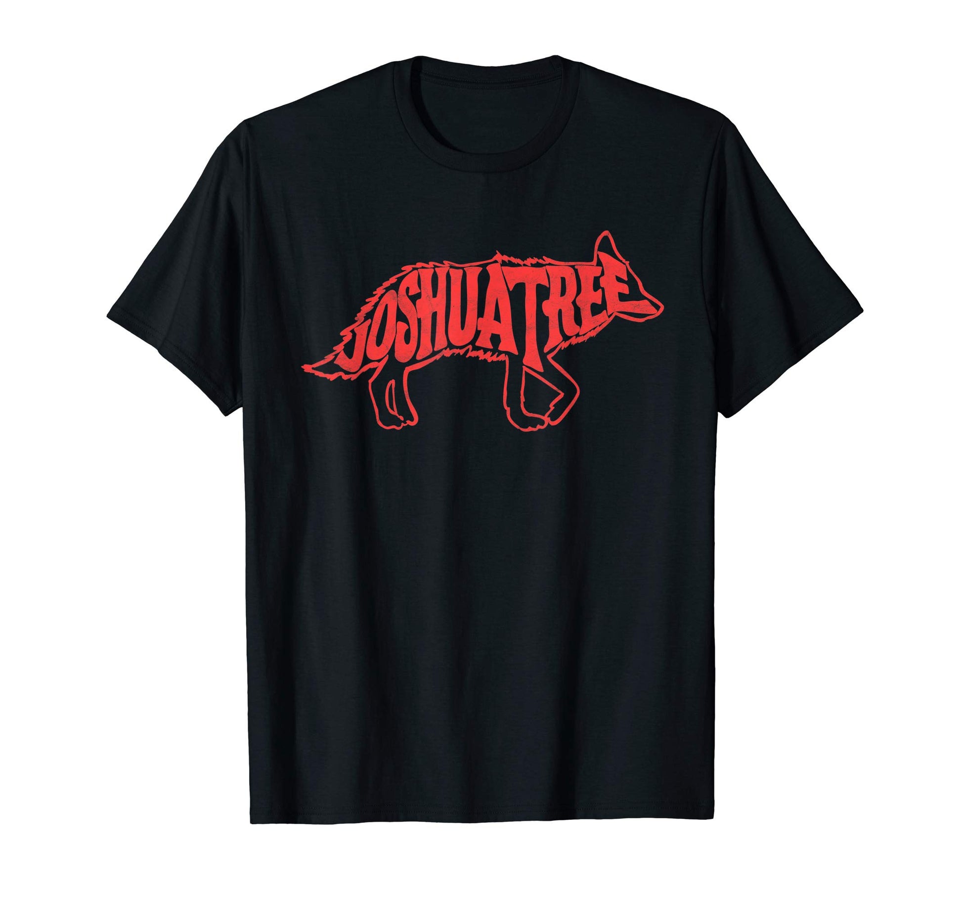 Joshua Tree National Park Red Coyote T-Shirt - Unique Graphic Men Women - T-Shirt, Sweatshirt, Hoodie