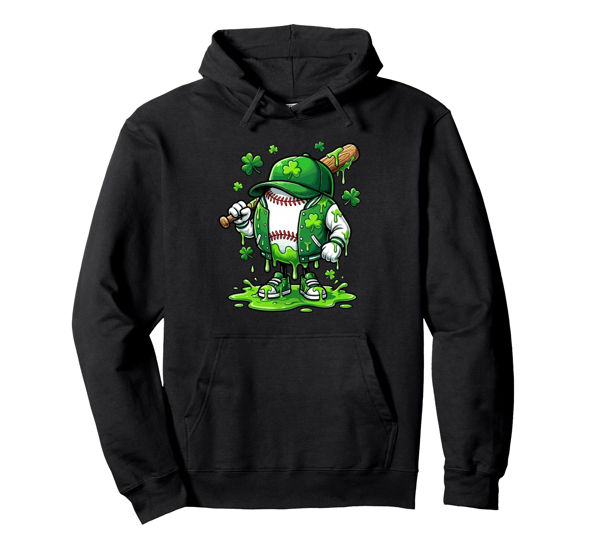 Baseball St Patricks Day Carnival Party Hoodie - Novelty Apparel Unisex - T-Shirt, Sweatshirt, Hoodie