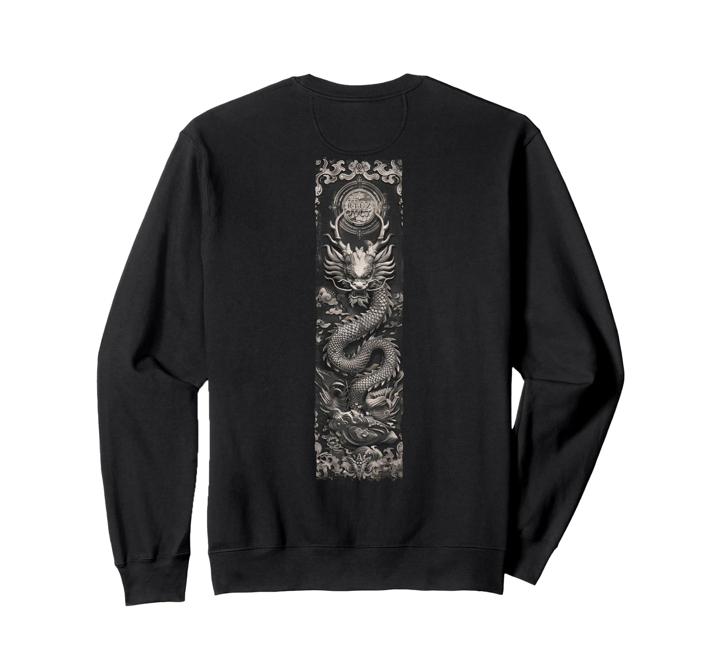 Aesthetic Back Dragon Y2K Streetwear Sweatshirt - Minimalist Print Unisex - T-Shirt, Sweatshirt, Hoodie
