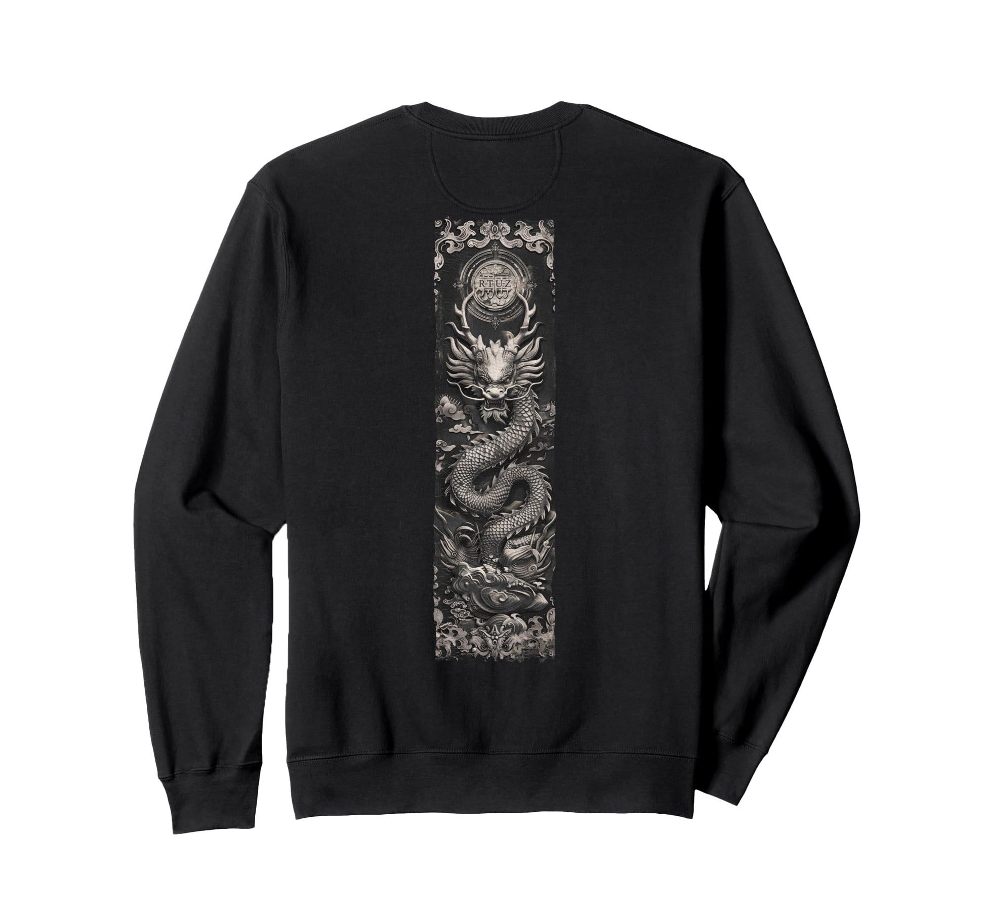 Aesthetic Back Dragon Y2K Streetwear Sweatshirt - Minimalist Print Unisex - T-Shirt, Sweatshirt, Hoodie