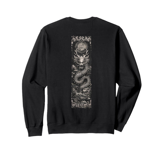 Aesthetic Back Dragon Y2K Streetwear Sweatshirt - Minimalist Print Unisex - T-Shirt, Sweatshirt, Hoodie