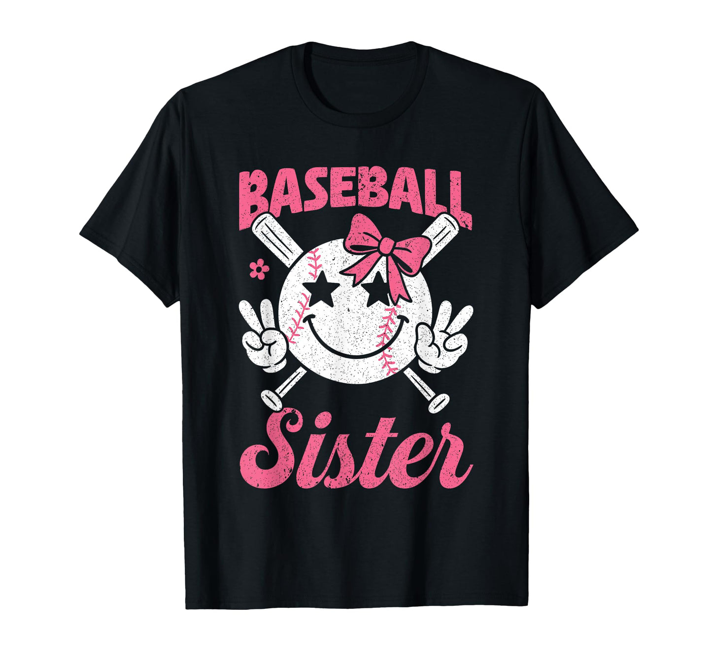 Baseball Sister Coquette Bow Biggest Fan T-Shirt - Minimalist Print Unisex - T-Shirt, Sweatshirt, Hoodie