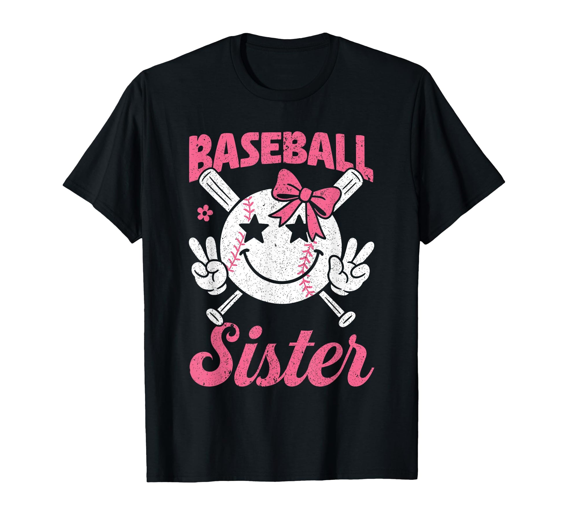Baseball Sister Coquette Bow Biggest Fan T-Shirt - Minimalist Print Unisex - T-Shirt, Sweatshirt, Hoodie