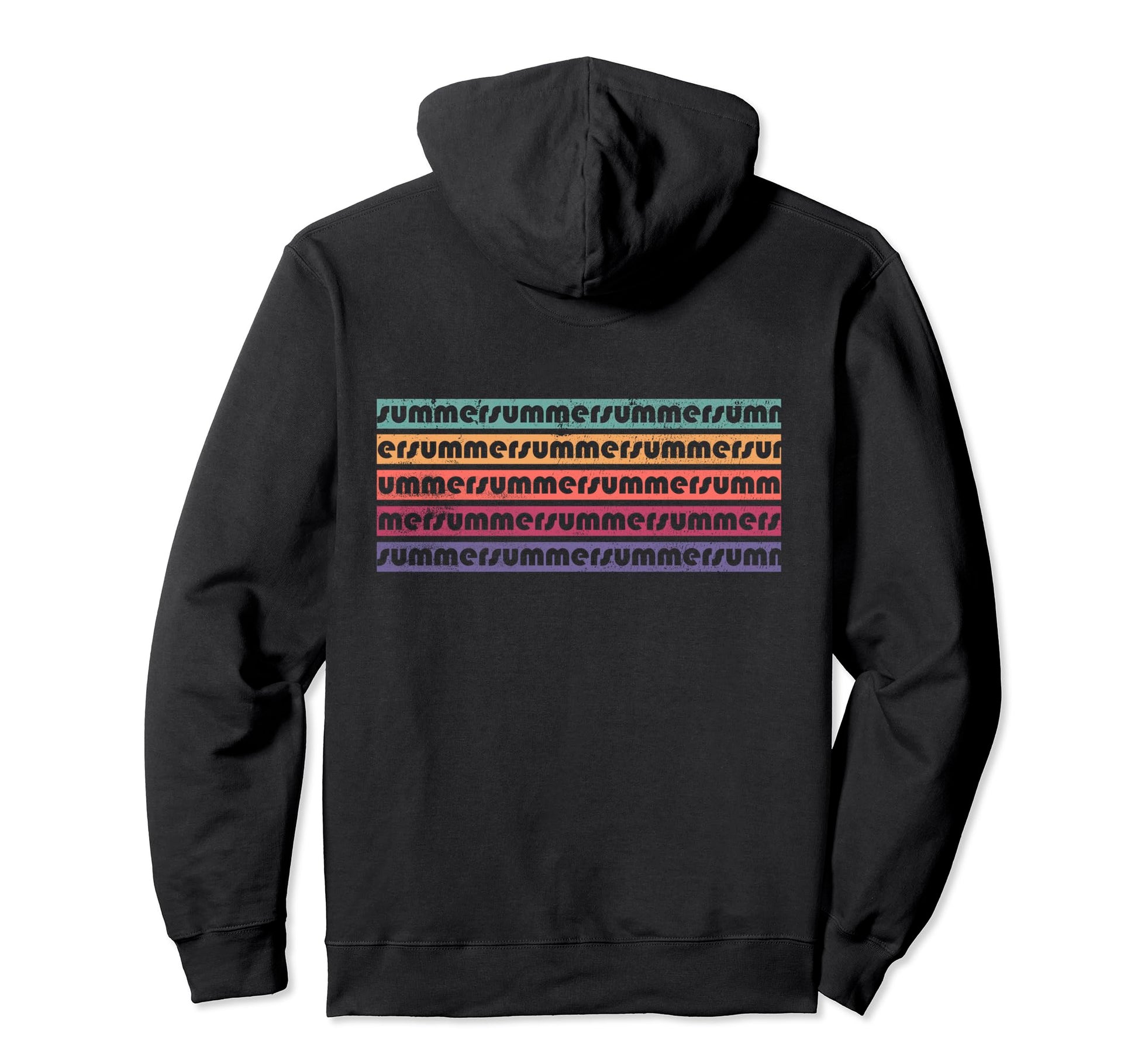 Summertime Essentials Stripes Summer Hoodie - Minimalist Print for Adults - T-Shirt, Sweatshirt, Hoodie